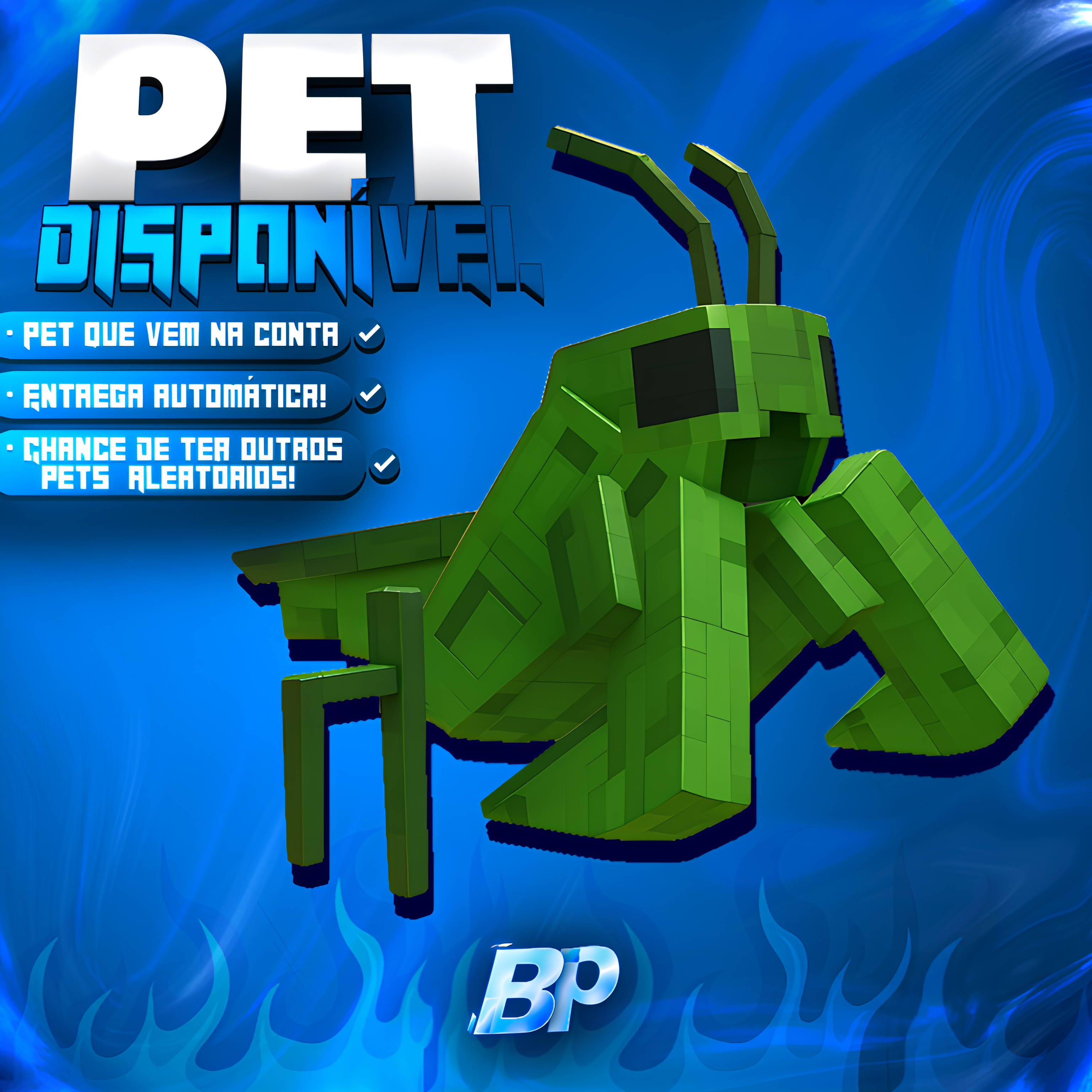 🦗 PET PRAYING MANTIS GARANTIDA